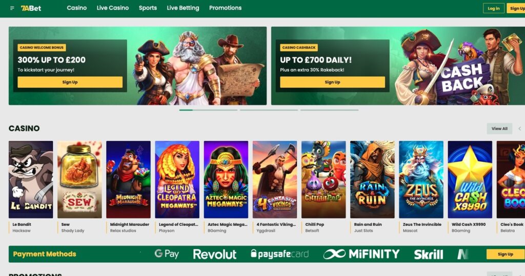 huge game library at leading non UK casino